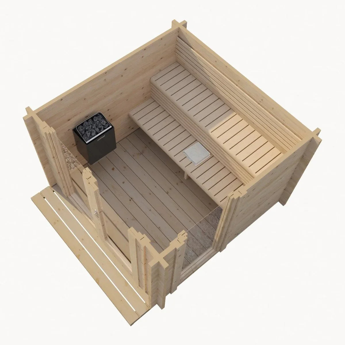 SaunaLife G4 Outdoor Sauna | 6 Person Garden Series Kit