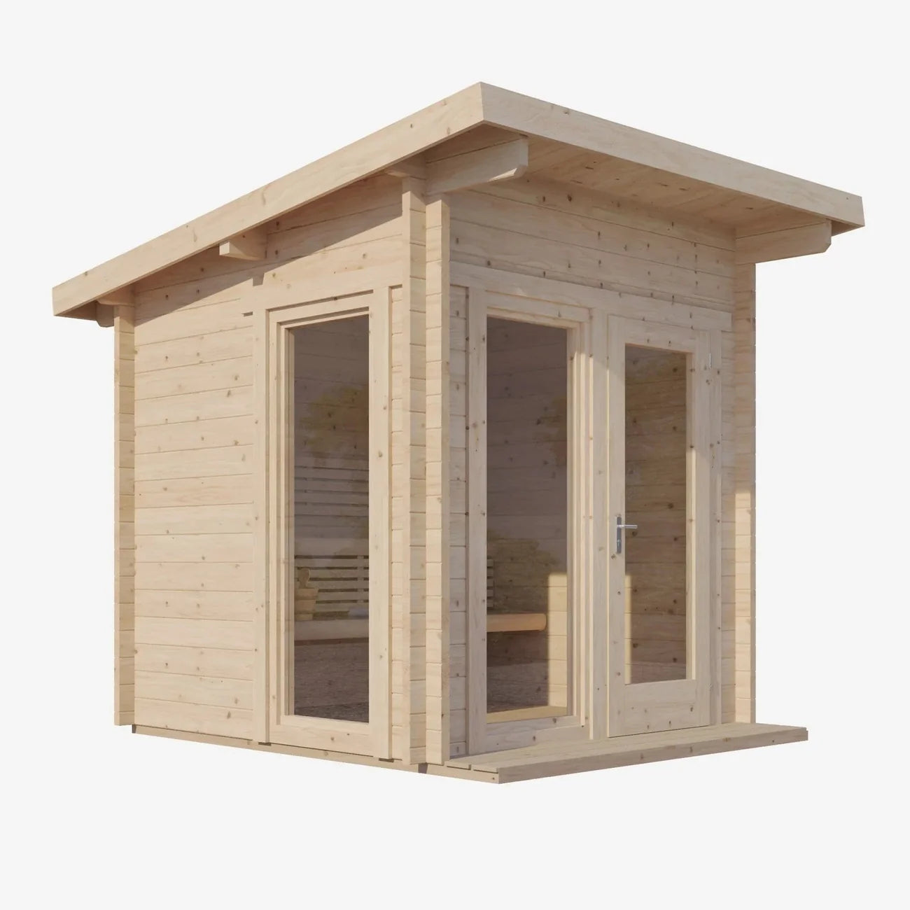 SaunaLife G4 Outdoor Sauna | 6 Person Garden Series Kit